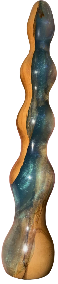 comewood object no. 5, wood and resin